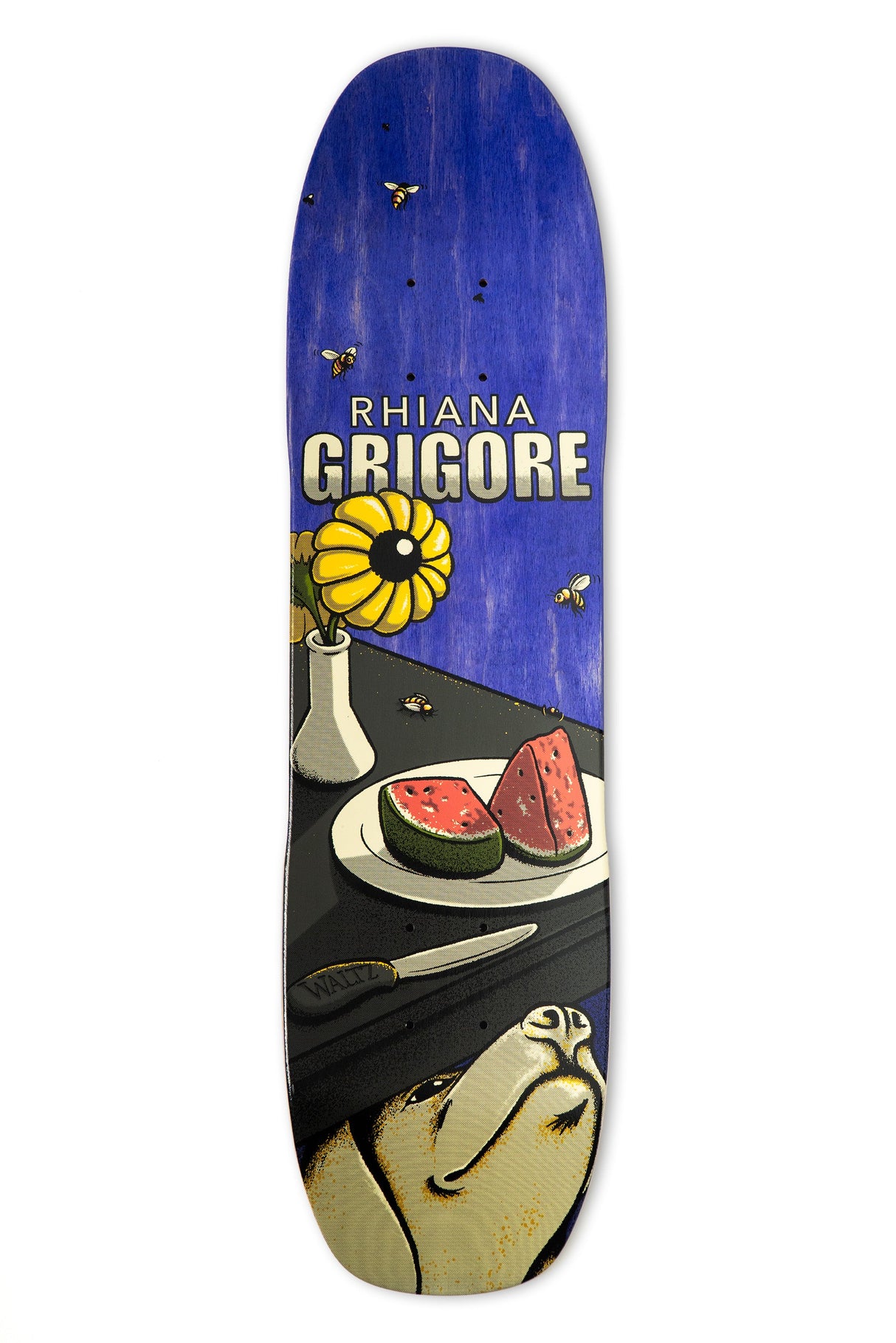 7.4" Spoon Nose Freestyle Skateboard Deck - Rhiana Grigore Pro