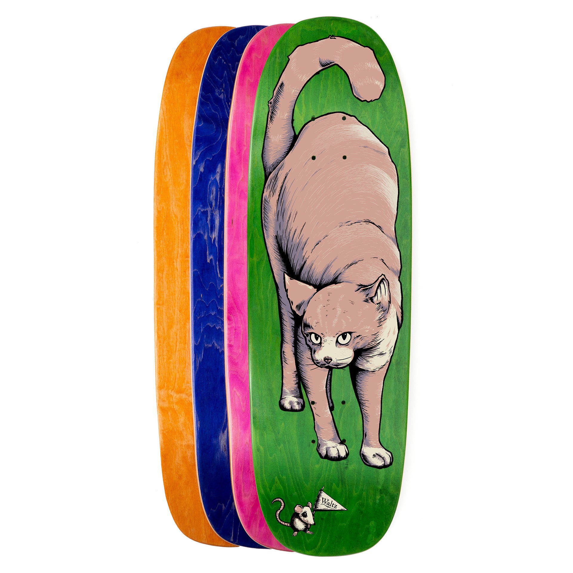 Waltz Thicc-sby Egg Shaped Freestyle Skateboard Deck - Big