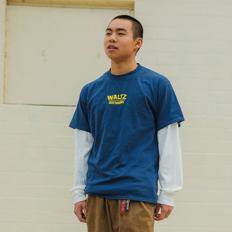 mens waltz wharf tshirt navy blue long beach