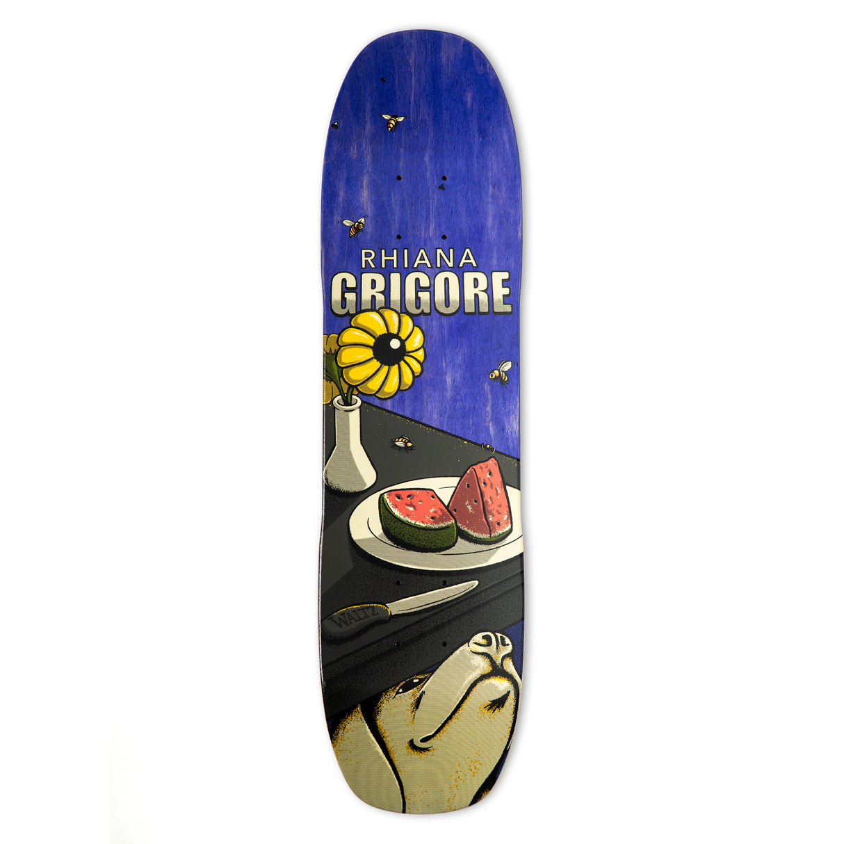 7.4" Spoon Nose Freestyle Skateboard Deck - Rhiana Grigore Pro