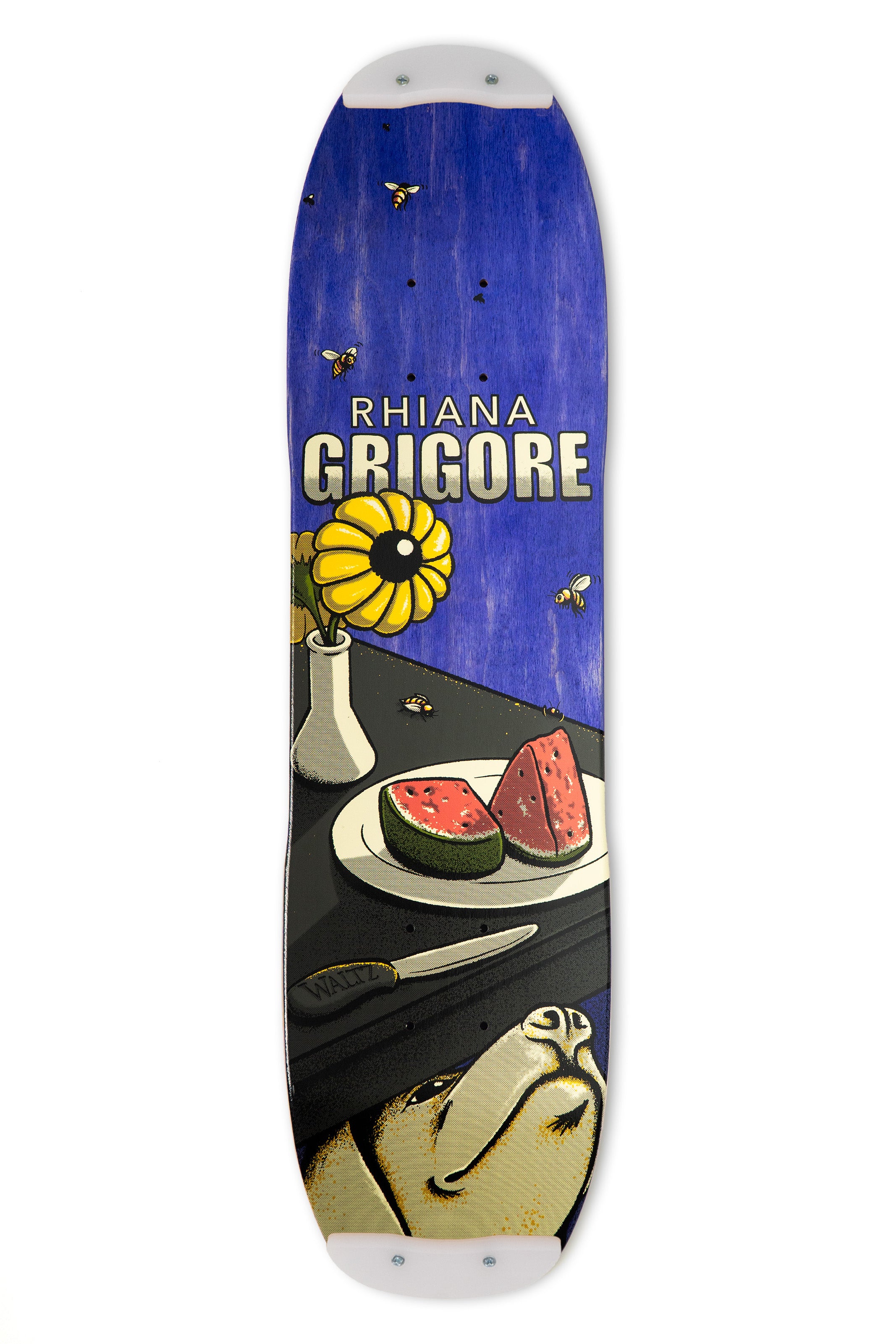Rhiana Grigore Pro Model Deck with Skid Plates – Waltz Skateboarding