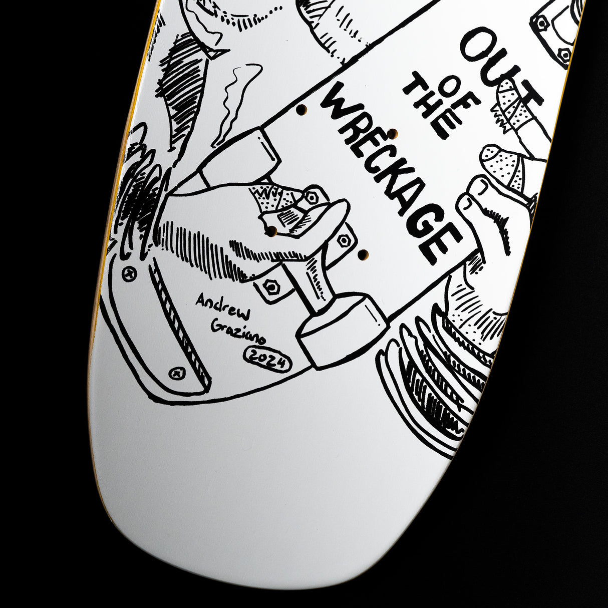 7.3" Spoon Nose Freestyle Skateboard Deck - Tucson Thunderdome 2025