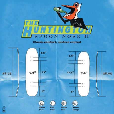 Factory Second: The Huntington Freestyle Skateboard Deck - Life